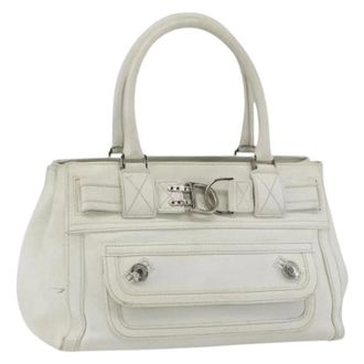 Dior Pre-owned Handbags, female, White, Size: ONE SIZE Pre-owned Vintage Hand Bag
