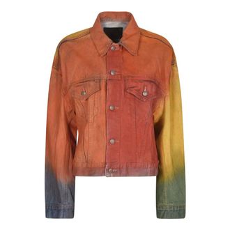 R13 Denim Jackets, female, Multicolor, Size: M Eli Boxy Jacket