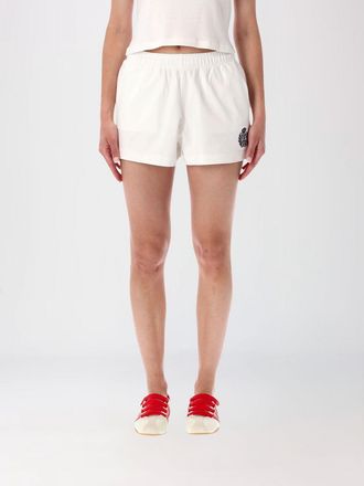 Sporty & Rich Pantaloncini da jogging in cotone con stemma logo ricamato