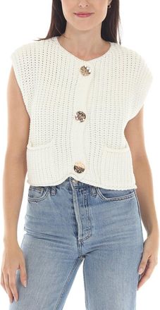 Rain + Rose Cap Sleeve Cardigan