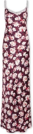 Paco Rabanne Maxi-jurk met bloemenprint en schakeldetails - Dames - Jurken - Veelkleurig - Maat: 2XS Zijde