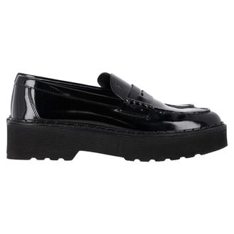 Tod's Tods platform loafers in zwart lakleer