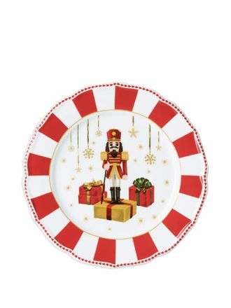 Hutschenreuther nutcracker striped plates (set of six) - White