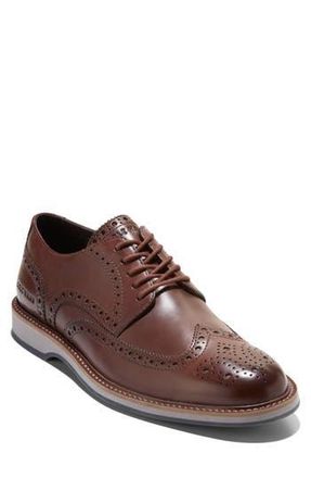 Cole Haan Morse Grand Wingtip Derby in Dark Brick Titanium at Nordstrom Rack, Size 10.5