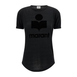 Isabel Marant Dames, Tops, Zwart, Maat: M Linnen