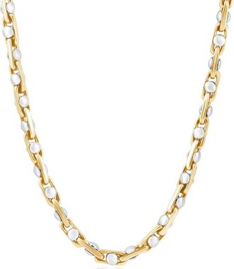 Pompeii3 Mens 14k Gold (85gram) or Platinum (159gram) 5.5mm Link Chain Necklace 20