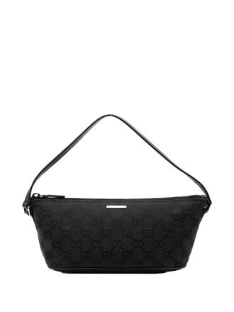 Gucci Borsa a spalla Boat in tela GG 2000-2015 - Nero