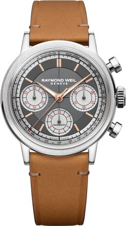 Raymond Weil Millesime Mens Brown Watch 7765-STC-60651 Leather - One Size