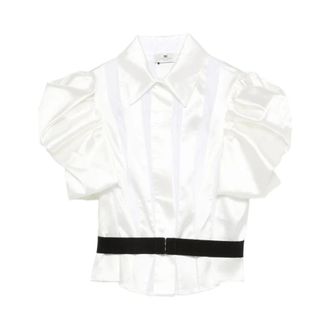 Elisabetta Franchi Dames, Blouses & Shirts, Wit, Maat: M