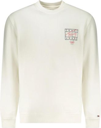 Tommy Hilfiger Sweatshirt met lange mouwen - Heren - Sweatshirts - Wit - 2XL - Katoen - Hoodies & sweatvesten