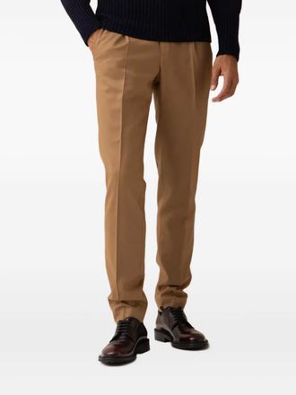 Incotex pleated trousers - men - Fabric - 54 - Brown