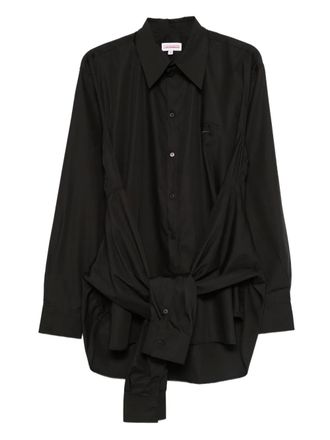 Charles Jeffrey Loverboy Camicia con nodo - Nero