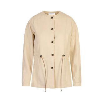 Max Mara Light Jackets, female, Brown, Size: 2XS Carezza Jacket