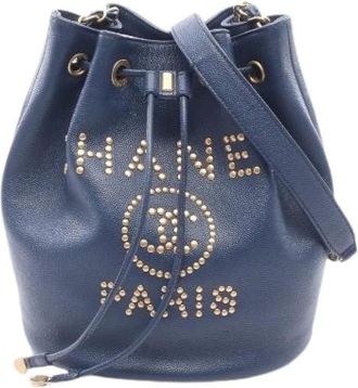 Chanel Pre-owned Deauville Leather Shoulder Bag - Pre-owned - Mujer - Azul - ONE SIZE