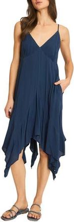 Wishlist Handkerchief Hem Babydoll Dress in Navy at Nordstrom Rack, Size Medium