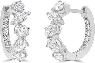 Sabrina Designs 14K 1.20 ct. tw. Diamond Hoop Earrings