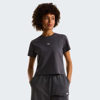 The North Face T-shirt met korte mouwen en geribde ronde hals