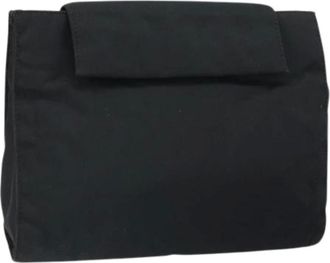 Prada Pre-owned Clutches, female, Black, Size: ONE SIZE Pre-owned Nylon Clutch