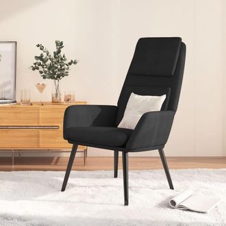 vidaXL Sill&oacute;n De Relax De Tela Negro Vidaxl