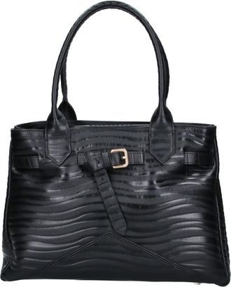 Ballantyne Black Kate 993 Calfskin Leather Tote Bag