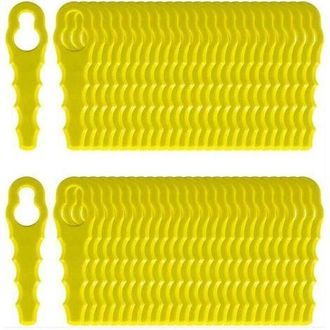 OEM Paquete De 100 Cuchillas De Repuesto Compatibles Con Desbrozadoras Ryobi, Cabezales De Cuchillas Doblemente Dentadas Rac155, Rac157 Y Rac158