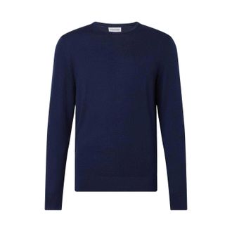 Calvin Klein Heren Merino Wol Trui (Marine)