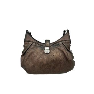 Louis Vuitton Pre-owned Shoulder Bags, female, Brown, Size: ONE SIZE Pre-owned Mahina XS Leather Shoulder Bag