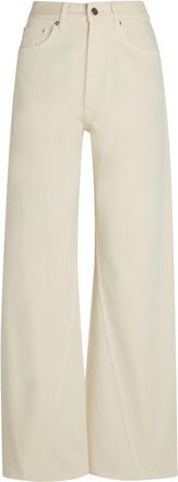 Anine Bing Brie Wide-leg Jeans - Cream - 27 (W27 / UK8-10 / S)