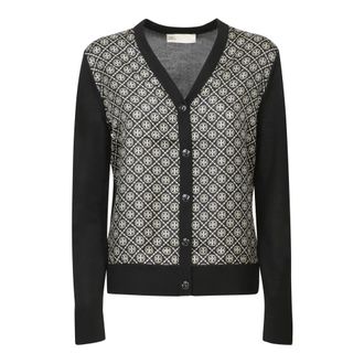 Tory Burch Tory Burch, Cardigans, female, Black, Size: S Black Cardigan
