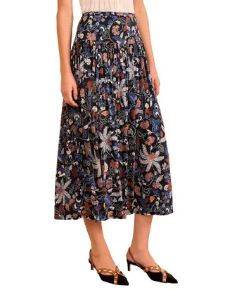 Ulla Johnson Blanche Pull On Midi Skirt
