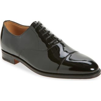 John Lobb City II Cap Toe Oxford in Black at Nordstrom, Size 10.5Us