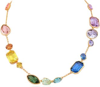 Swarovski Gema Gold-Tone Plated Crystal Necklace