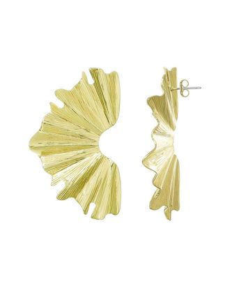 Adornia Plated Wave Statement Earrings