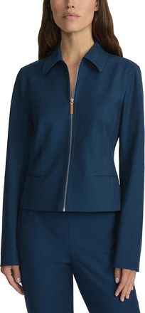 Lafayette 148 New York Zip Front Tailored Jacket