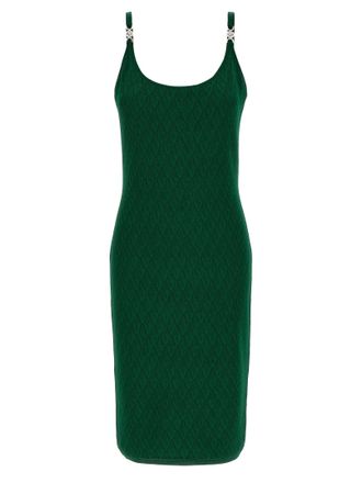Versace Bicolor Viscose Midi Womens Dress