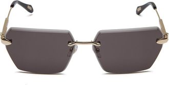 Just Cavalli Zonnebril Glanzend Totaal Roze Goud