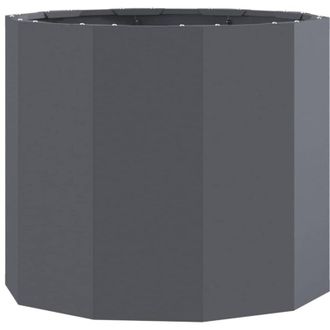 vidaXL Jardinera Antracita 60 X 60 X 50 Cm Acero Vidaxl