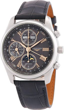 Longines Master Collection Chronograph GMT Automatic Moon Phase Mens Watch L2.673.4.61.2