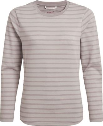Craghoppers Dames/Dames Akona Gestreept Nosilife T-shirt met lange mouwen (Oester)