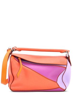 Loewe Puzzle Bag Leather Small satchel - Oranje