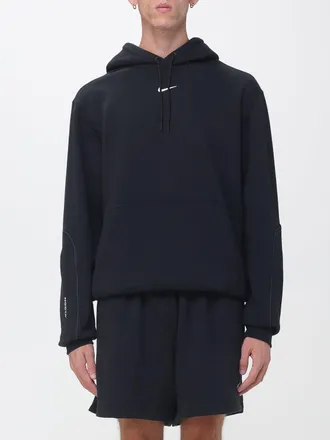 Nike Cotton-Blend Hoodie with Kangaroo Pocket and Swoosh Logo