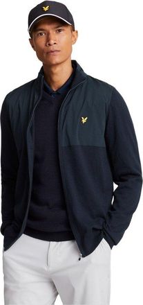 Lyle & Scott Overlay Knitted Full Zip Golf Jacket