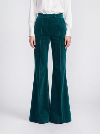 Costarellos Pants Woman color Petroleum Blue