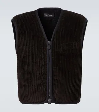Our Legacy Top cotton corduroy vest