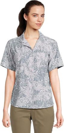 Royal Robbins Spotless Evolution Meadow Short Sleeve Womens Clothing Thistle Fern Print : SM, Elastane/Polyester