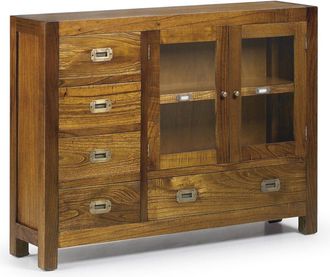 Moycor Consola de madera marrón anch. 107 cm