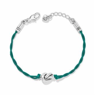 Brighton Womens Interlok Bracelet In Green / Silver