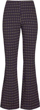 8 by YOOX CHECK HIGH-WAIST FLARED PANTS