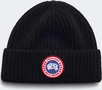 Canada Goose Tuque côtelée en mélange de cachemire (Hommes, Military Green, TAILLE UNIQUE)