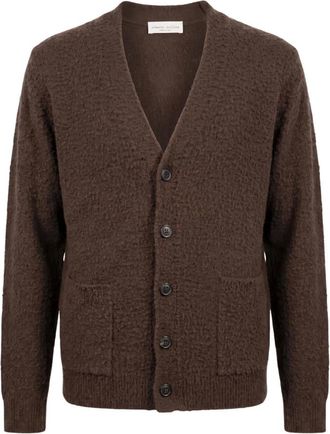 Roberto Collina Cardigan Casentino Comfort Fit - - Knitwear - Uomo - Marrone - L